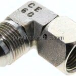 90°-Einschraubwinkel, UN 1-1/16"-12 (JIC), Stahl verzinkt