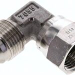90°-Einschraubwinkel, UN 1-1/16"-12 (JIC), V4A