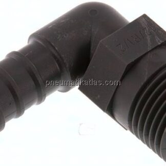 Winkel-Gewindetülle R 1/2"-12mm, PA 6