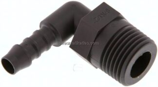 Winkel-Gewindetülle R 1/2"-8 (5/16")mm, PA 6