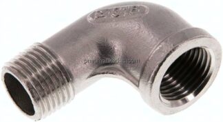 90°-Einschraubwinkel Rp 1/2"(IG)-R 1/2"(AG), 1.4408