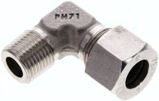 Winkel-Schneidringverschraub. M 16x1,5 (konisch)-12 L (M18x1,5), 1.4571