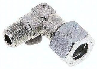 Winkel-Schneidringverschraub. R 1/4"-12 L (M18x1,5), Stahl verzinkt