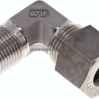 Winkel-Schneidringverschraub. R 3/8"-12 L (M18x1,5), Klemmring 1.4571 (NC)
