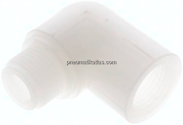 90°-Einschraubwinkel G 1/2"(IG)-G 1/2"(AG), PVDF