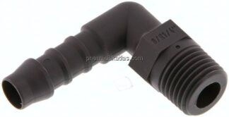 Winkel-Gewindetülle R 1/4"-8 (5/16")mm, PA 6