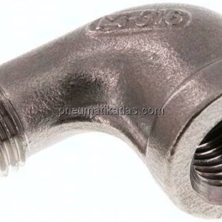 90°-Einschraubwinkel Rp 1/4"(IG)-R 1/4"(AG), 1.4408