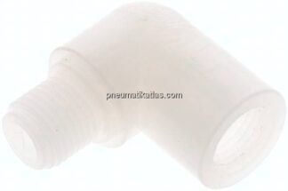 90°-Einschraubwinkel G 1/4"(IG)-G 1/4"(AG), PVDF