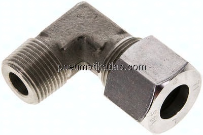 Winkel-Schneidringverschraub. M 20x1,5 (konisch)-14 S (M22x1,5), 1.4571