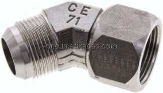 45°-Einschraubwinkel, UN 1-5/16"-12 (JIC), V4A
