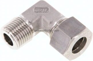 Winkel-Schneidringverschraub. R 1/2"-15 L (M22x1,5), Klemmring 1.4571 (NC)