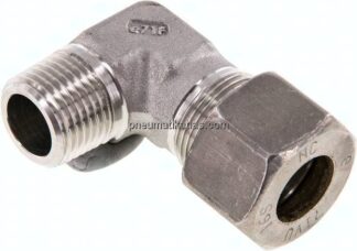 Winkel-Schneidringverschraub. R 1/2"-16 S (M24x1,5), Klemmring 1.4571 (NC)
