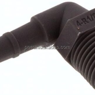 Winkel-Gewindetülle R 1/8"-4mm, PA 6