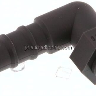 Winkel-Gewindetülle R 1/8"-8 (5/16")mm, PA 6
