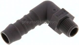 Winkel-Gewindetülle R 1/8"-9 (3/8")mm, PA 6