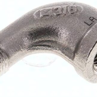 90°-Einschraubwinkel NPT 1/8"(IG)-NPT 1/8"(AG), 1.4408