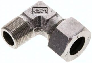 Winkel-Schneidringverschraub. M 22x1,5 (konisch)-18 L (M26x1,5), 1.4571