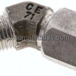 45°-Einschraubwinkel, UNF 1/2"-20 (JIC), V4A