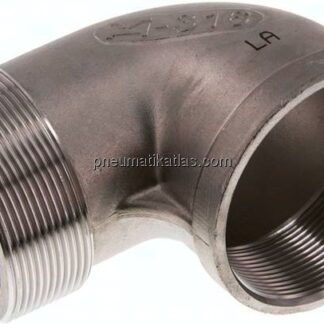 90°-Einschraubwinkel Rp 2-1/2"(IG)-R 2-1/2"(AG), 1.4408