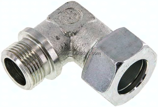 Winkel-Schneidringverschraub. G 3/4"-22 L (M30x2), Stahl verzinkt