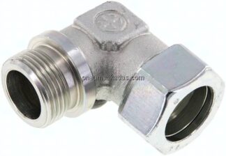 Winkel-Schneidringverschraub. G 1"-28 L (M36x2), Stahl verzinkt