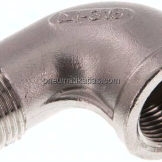 90°-Einschraubwinkel Rp 3/4"(IG)-R 3/4"(AG), 1.4408