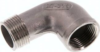 90°-Einschraubwinkel Rp 3/4"(IG)-R 3/4"(AG), 1.4408