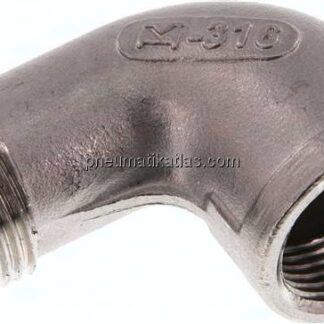 90°-Einschraubwinkel Rp 3/4"(IG)-R 3/4"(AG), 1.4408