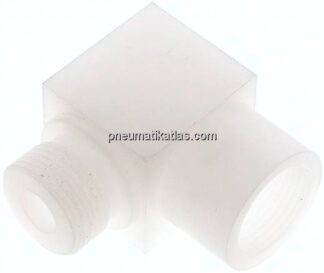 90°-Einschraubwinkel G 3/4"(IG)-G 3/4"(AG), PVDF