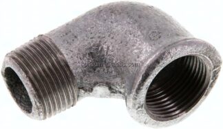 90°-Einschraubwinkel Rp 3/4"(IG)-R 3/4"(AG), Temperguss verzinkt