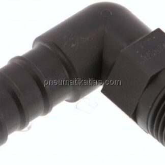 Winkel-Gewindetülle R 3/8"-12mm, PA 6