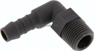 Winkel-Gewindetülle R 3/8"-9 (3/8")mm, PA 6