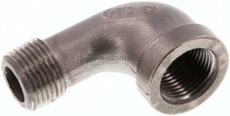 90°-Einschraubwinkel Rp 3/8"(IG)-R 3/8"(AG), 1.4408