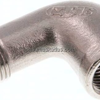 90°-Einschraubwinkel Rp 3/8"(IG)-R 3/8"(AG), 1.4408