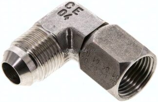 90°-Einschraubwinkel, UNF 3/4"-16 (JIC), V4A
