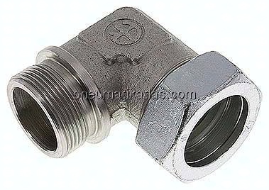 Winkel-Schneidringverschraub. G 1-1/2"-42 L (M52x2), Stahl verzinkt