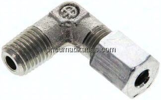 Winkel-Schneidringverschraub. M 8x1 (konisch)-4 LL (M8x1), Stahl verzinkt