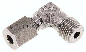 Winkel-Schneidringverschraub. R 1/8"-4 LL (M8x1), 1.4571