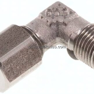 Winkel-Schneidringverschraub. R 1/8"-6 LL (M10x1), 1.4571