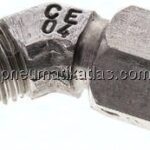 45°-Einschraubwinkel, UNF 7/16"-20 (JIC), V4A