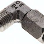 90°-Einschraubwinkel, UNF 7/16"-20 (JIC), V4A