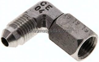 90°-Einschraubwinkel, UNF 7/16"-20 (JIC), V4A