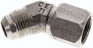 45°-Einschraubwinkel, UNF 7/8"-14 (JIC), V4A