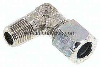 Winkel-Schneidringverschraub. R 1/8"-8 LL (M12x1), Stahl verzinkt
