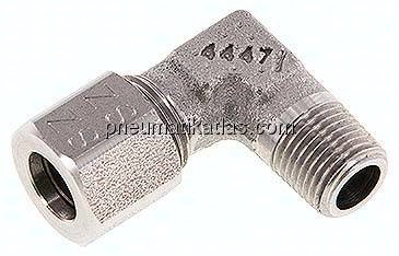 Winkel-Schneidringverschraub. R 1/8"-8 LL (M12x1), 1.4571