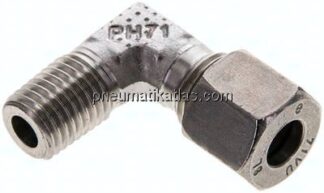 Winkel-Schneidringverschraub. M 12x1,5 (konisch)-8 L (M14x1,5), 1.4571