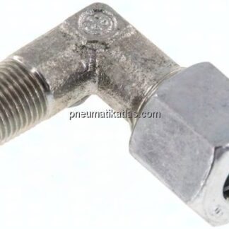 Winkel-Schneidringverschraub. R 1/8"-8 L (M14x1,5), Stahl verzinkt