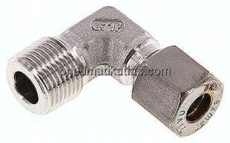Winkel-Schneidringverschraub. R 3/8"-8 L (M14x1,5), Klemmring 1.4571 (NC)