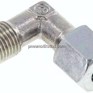 Winkel-Schneidringverschraub. R 1/4"-8 L (M14x1,5), Stahl verzinkt