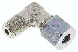 Winkel-Schneidringverschraub. R 1/4"-8 S (M16x1,5), Stahl verzinkt